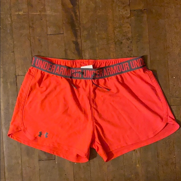 Under Armour Pants - Under Armour Neon Coral Shorts Under Armour Pants - Under Armour Neon Coral Shorts